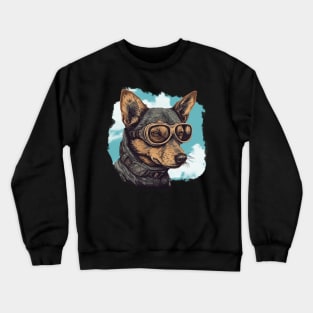 Aviator dog Crewneck Sweatshirt